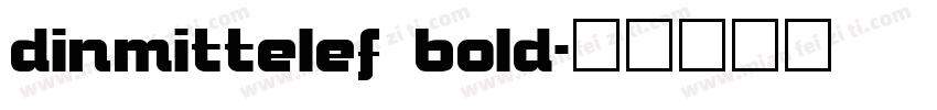 dinmittelef bold字体转换